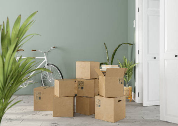 Umziehen ins neue Haus